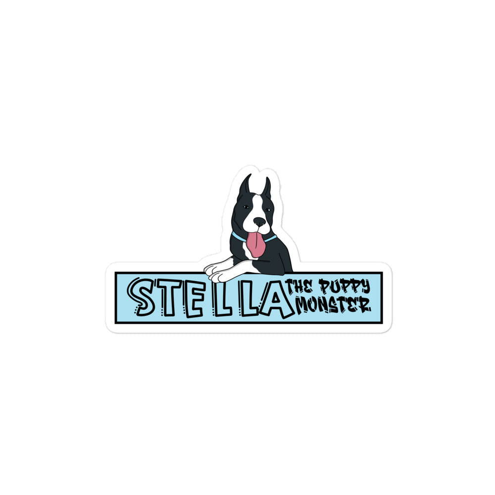 Stella The Puppy Monster Logo Sticker