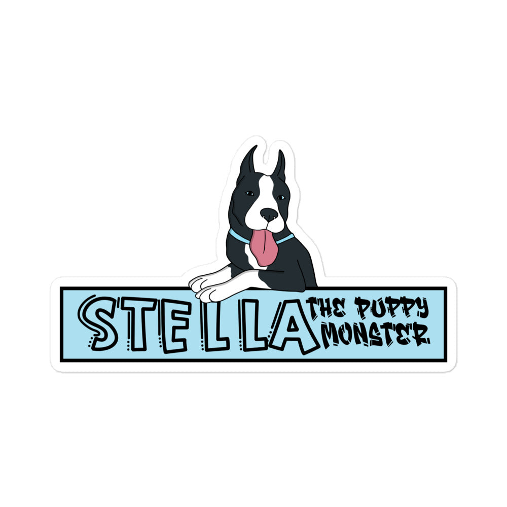 Stella The Puppy Monster Logo Sticker
