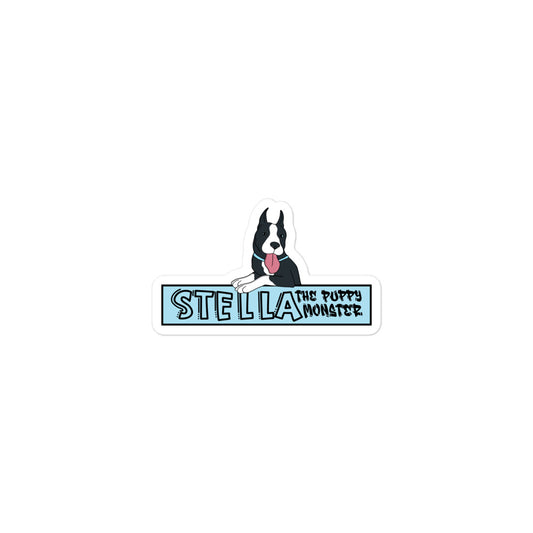 Stella The Puppy Monster Logo Sticker