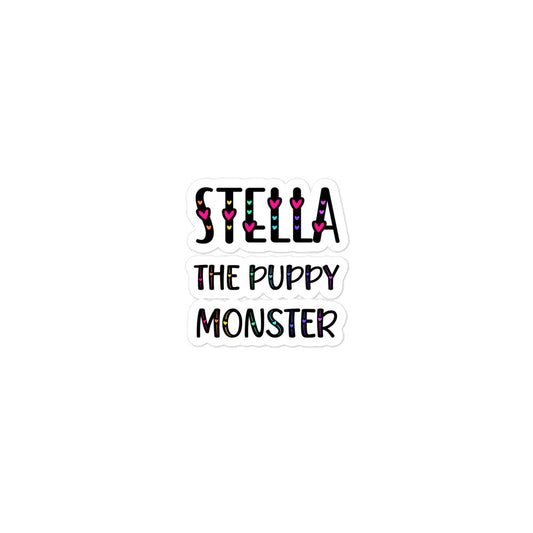 Stella The Puppy Monster Sticker