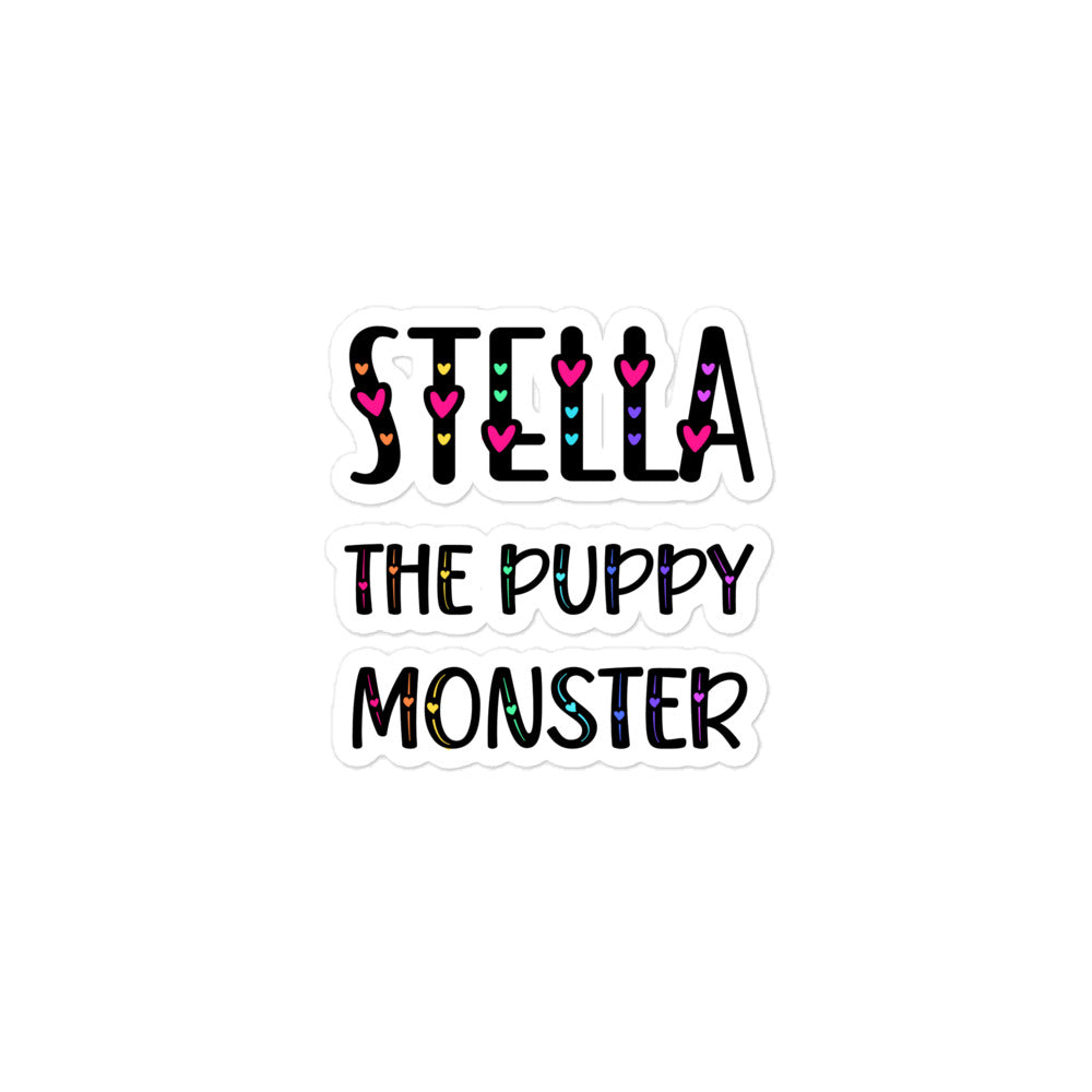 Stella The Puppy Monster Sticker