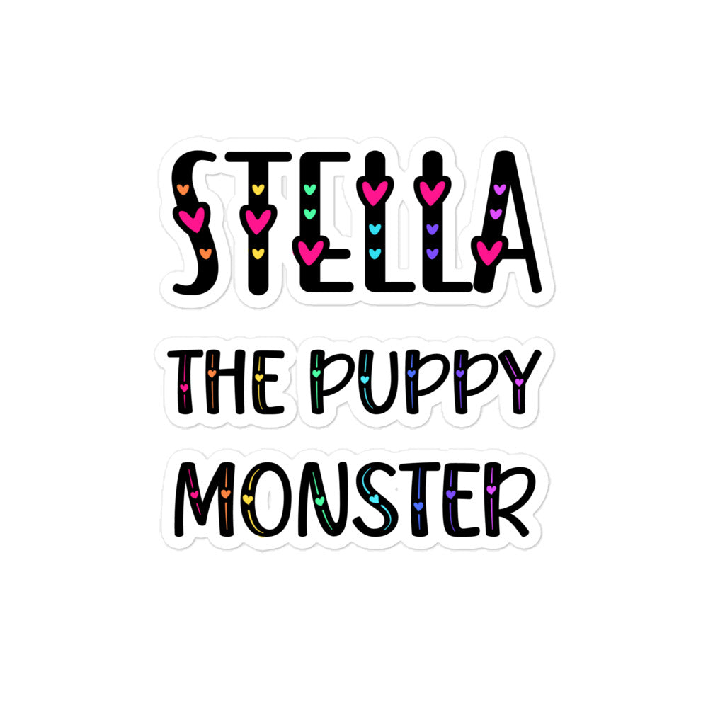 Stella The Puppy Monster Sticker